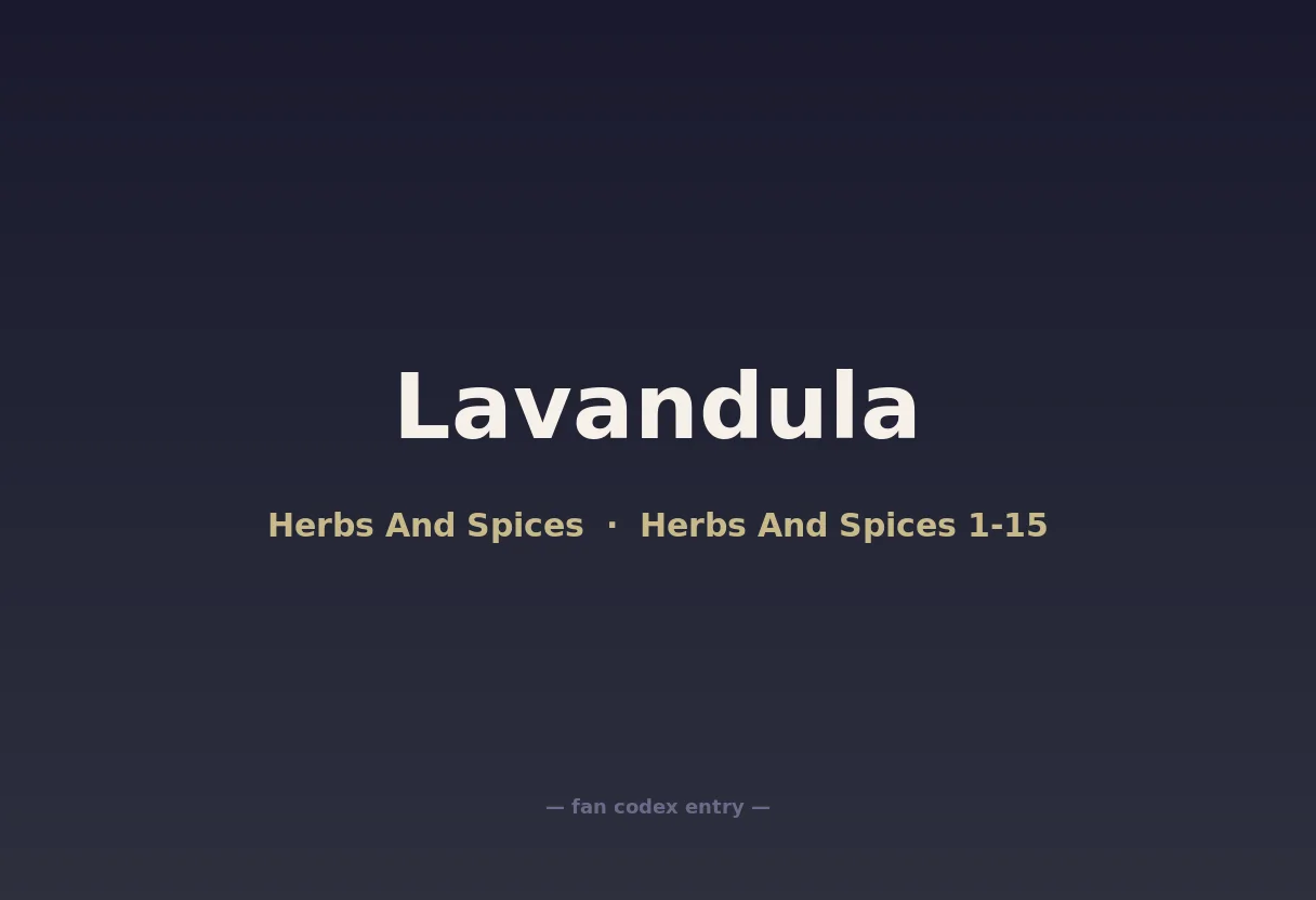 Lavandula