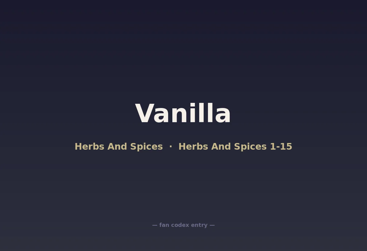 Vanilla